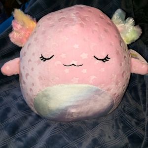 Squishmallow Kellytoy 12" Cressida the Axolotl Glow In the Dark NWT HTF
